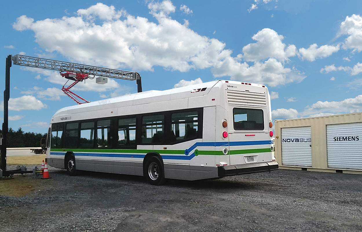 First electric bus to pass the new FTA Pass/Fail standard in Altoona:  The Nova Bus LFSe