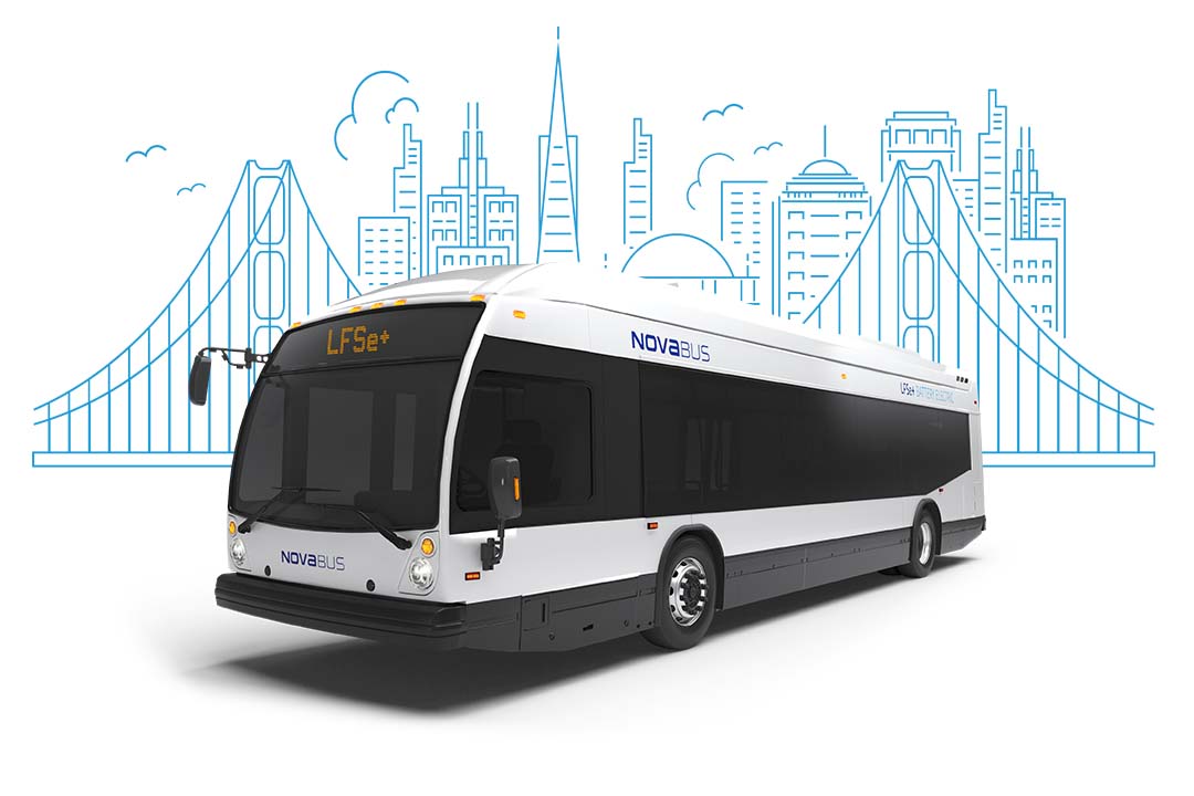 Nova Bus annonce la commande de 3 autobus électriques LFSe+ par San Francisco Municipal Transportation Agency (“SFMTA”)