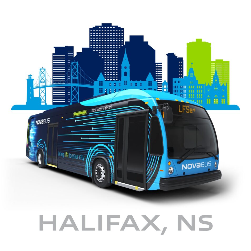 Nova Bus annonce sa plus importante commande d’autobus électriques au Canada par Halifax Transit
