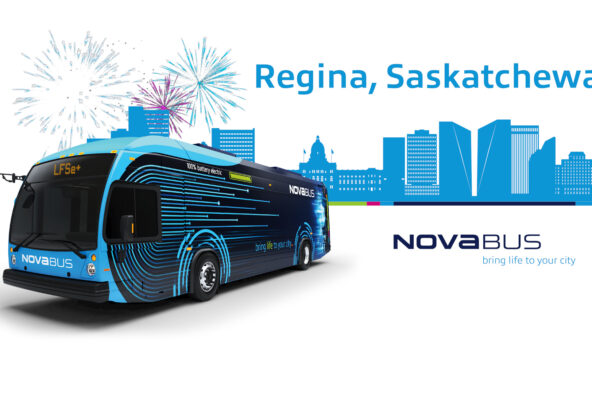 The City of Regina acquires up to 53 battery electric buses from Nova Bus