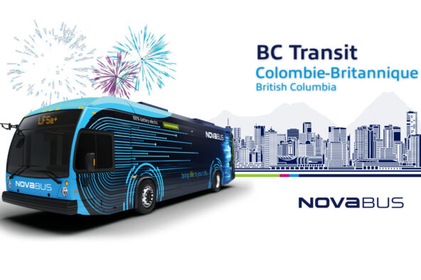 BC Transit garde le cap sur ses plans en matière de transport collectif durable en faisant l’acquisition de ses premiers autobus électriques de Nova Bus